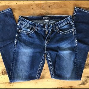 Silver Aiko baby boot jeans